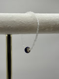 Blue Crystal Bracelet with Bedazzled Royal Blue Pendadnt